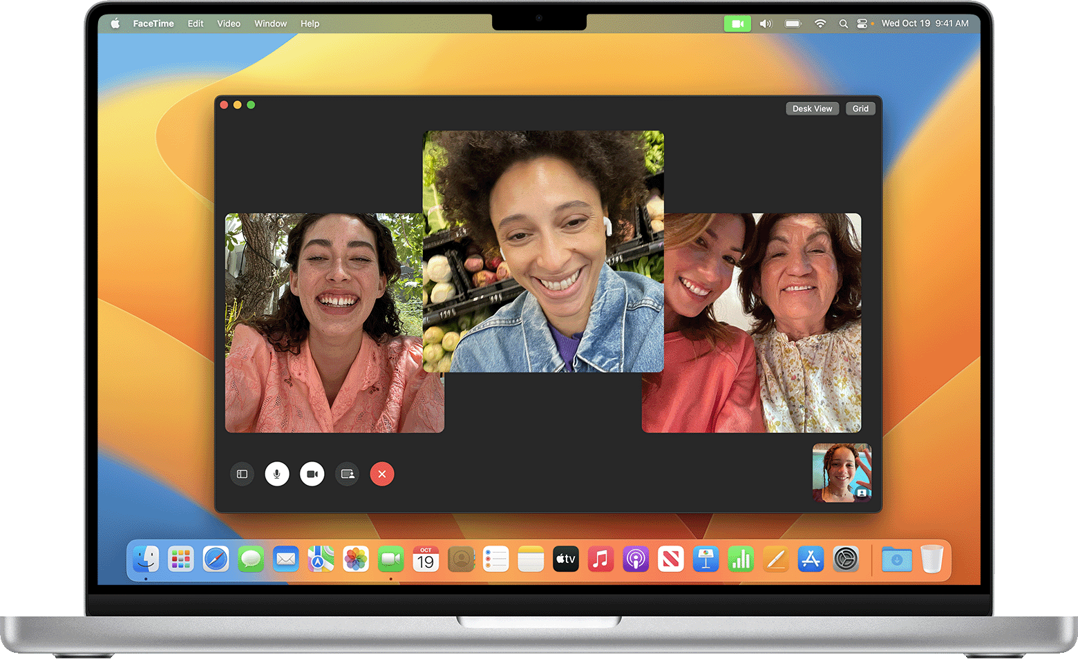 Screenshot of app Facetime